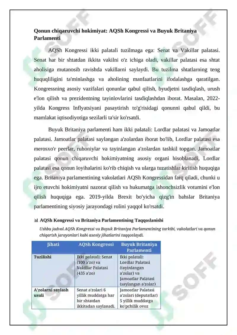 Davlat boshqaruvi tizimlarining qiyosiy tahlili 8