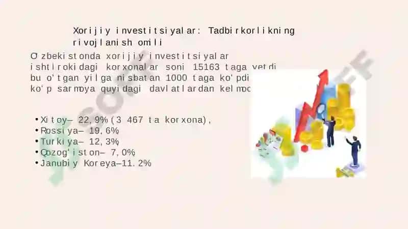 Mintaqalarda tadbirkorlik va kichik biznesning rivojlanishi 8
