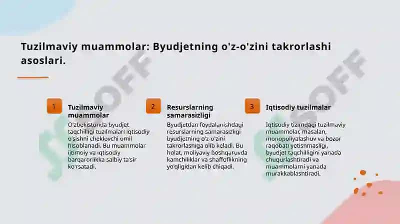 Byudjet taqchilligi: sabablari va mexanizmlari 8
