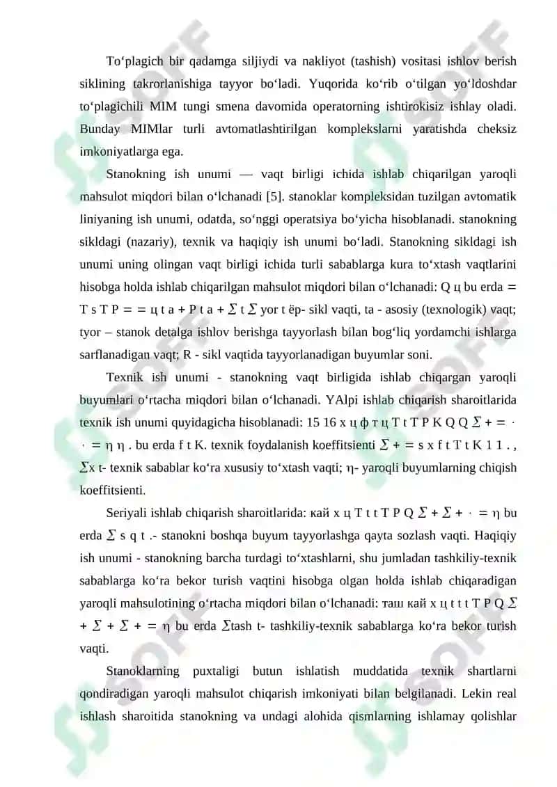 RDB texnologik jihozlarini surish harakat yuritmasini kinematik sxemalarini tahlili 8