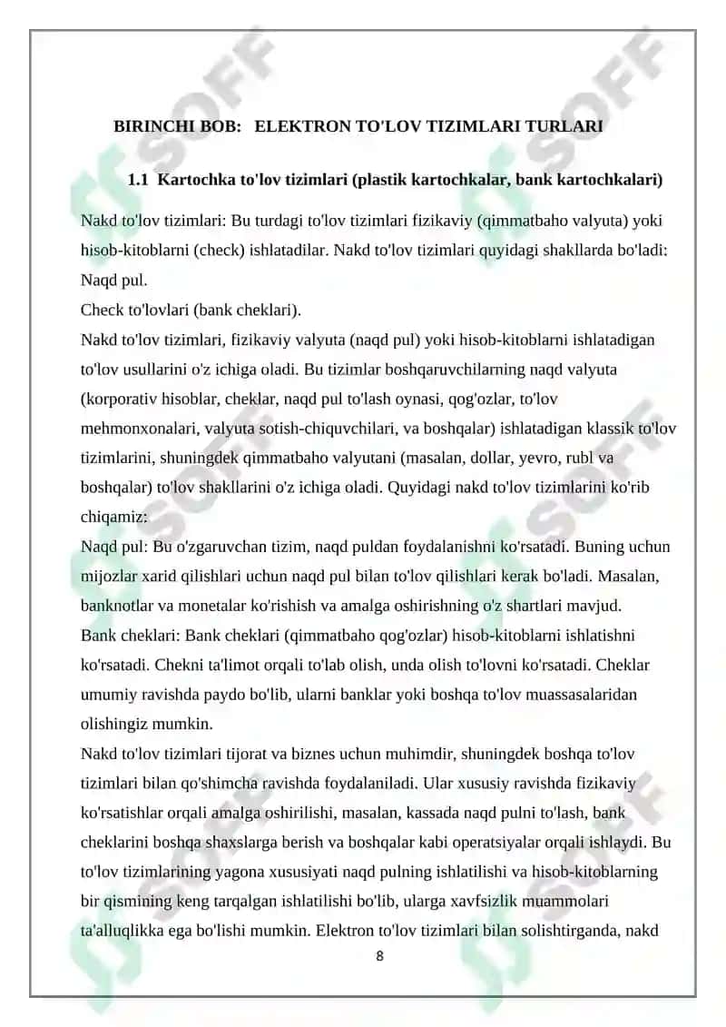 Elektron Tijoratda To'lov Tizimlari 8