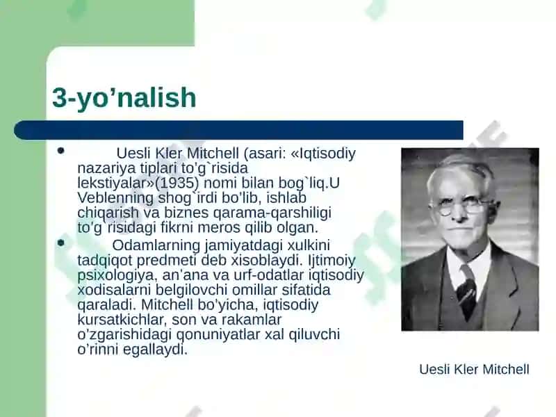 Hozirgi zamon ga’rb iqtisodiyoti va uning asosiy yo’nalishlari 8