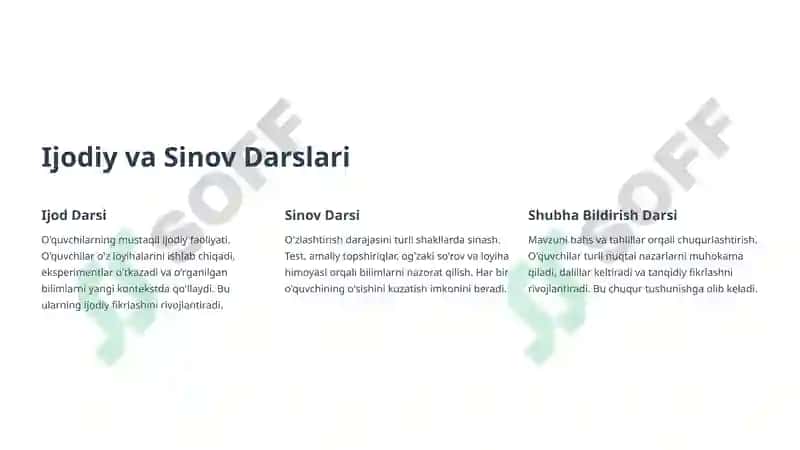Shaxsga Yo'naltirilgan Ta'lim Texnologiyalari 8