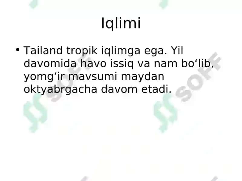Tailand haqida 8