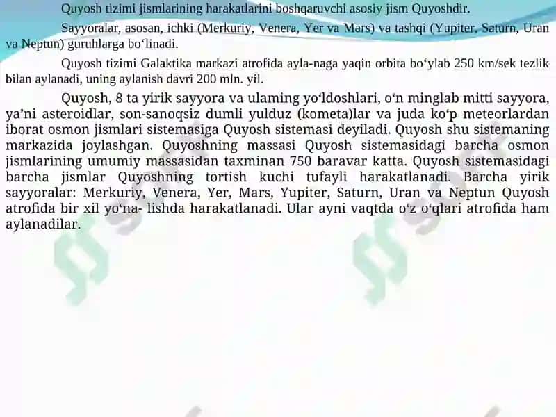Tabiiy fanlar nazariyasi va metodikasi 8
