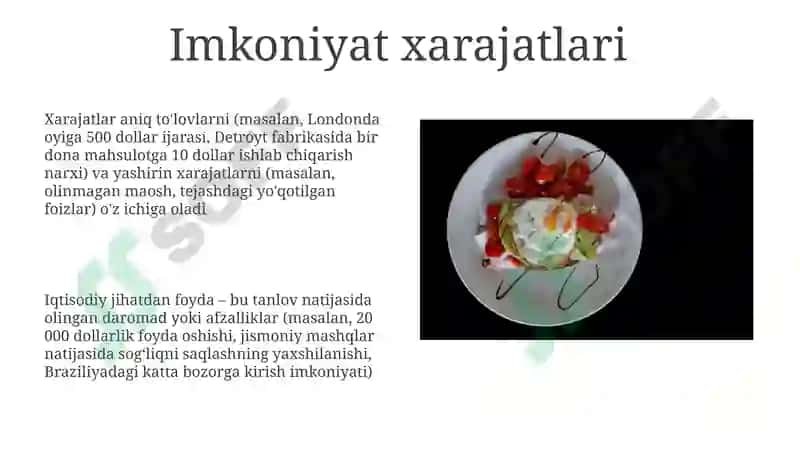 Xarajat tahlili 8
