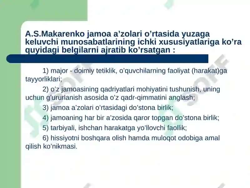 O‘quvchilar jamoasi 8