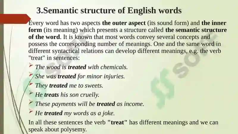 Semasiology Lecture 6 8