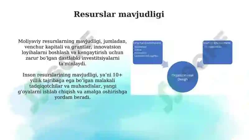 Inavatsion faoliyatni tashkil etishga ta'sir etuvchi omillar 8