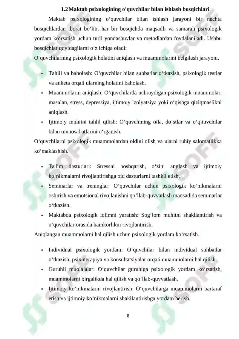 Maktabgacha Pedagogika Kurs Ishi 8