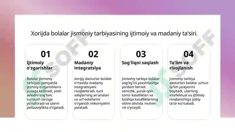Bolalar uchun jismoniy tarbiya tizimlari rivoji 8