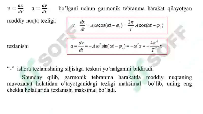Mexanik tebranishlar 8