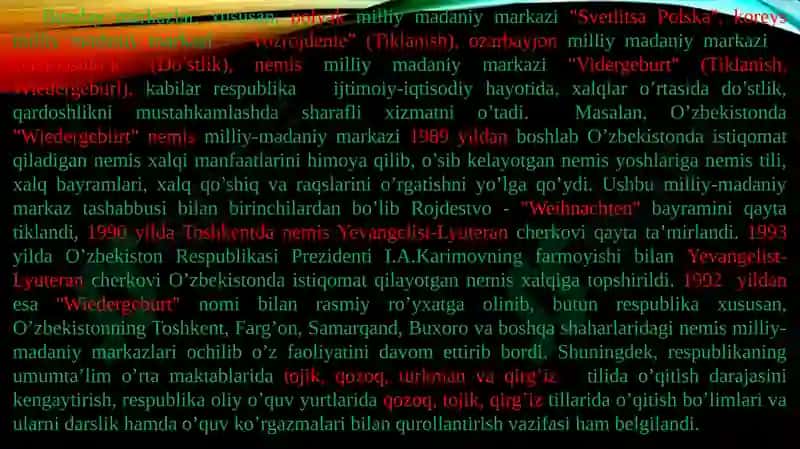 O'zbekiston Mustaqillik Yo'li 8
