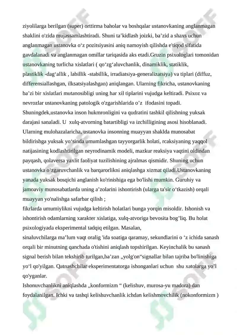 O’spirinlik davrida Ijtimoiy-psixologik ustanovkalarni shakllanishining psixologik xususiyatlari 8