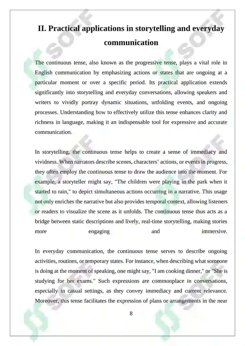 Continuous Tense 8