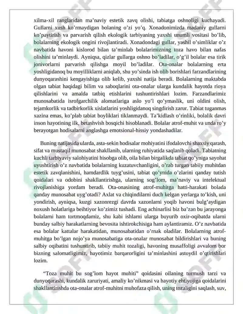 Maktabgacha yoshdagi bolalarga ekologik tarbiya berish 8