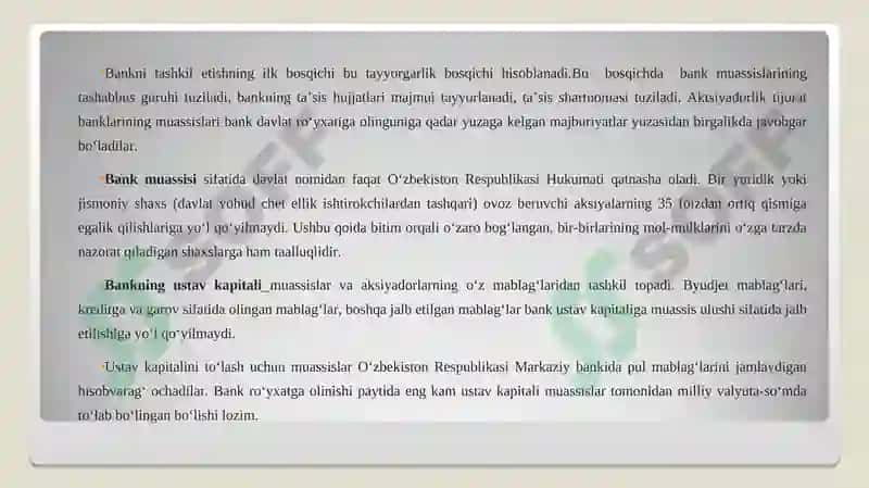 TIJORAT BANKLARI FAOLIYATINING HUQUQIY ASOSLARI 8
