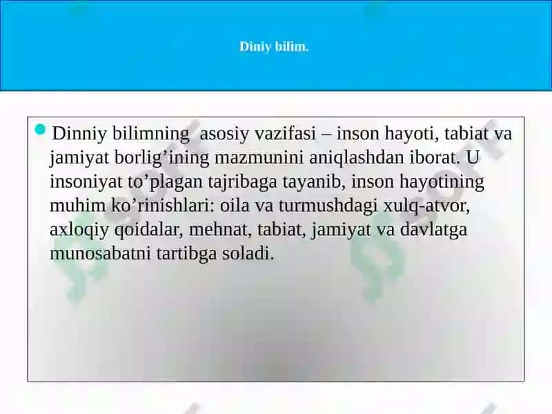 Bilim va uning asosiy shakllari 8