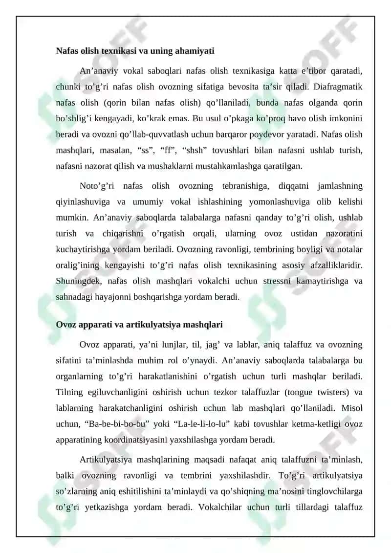 An'anaviy xonandalik saboqlari 8