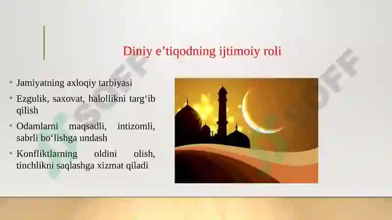 Xayriya va diniy e'tiqod tushunchalarining mazmuniy mohiyati 8