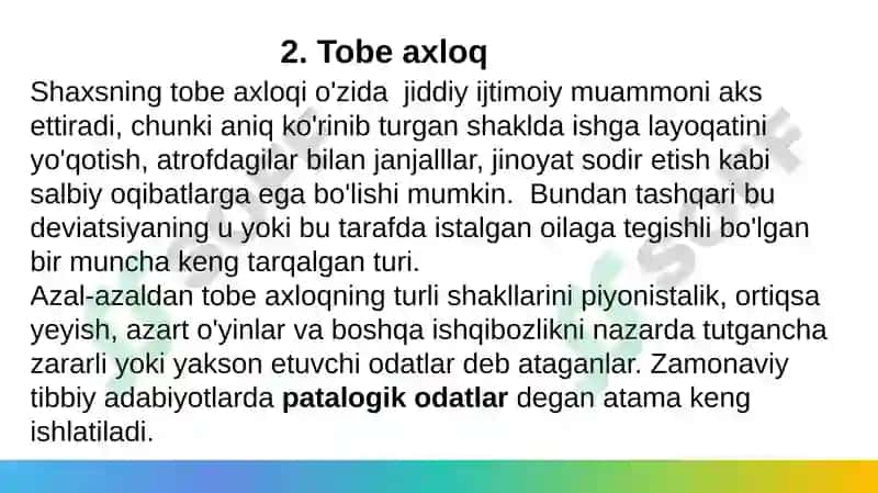 Xulqiog'ishgan bolalar psixologiyasi 8