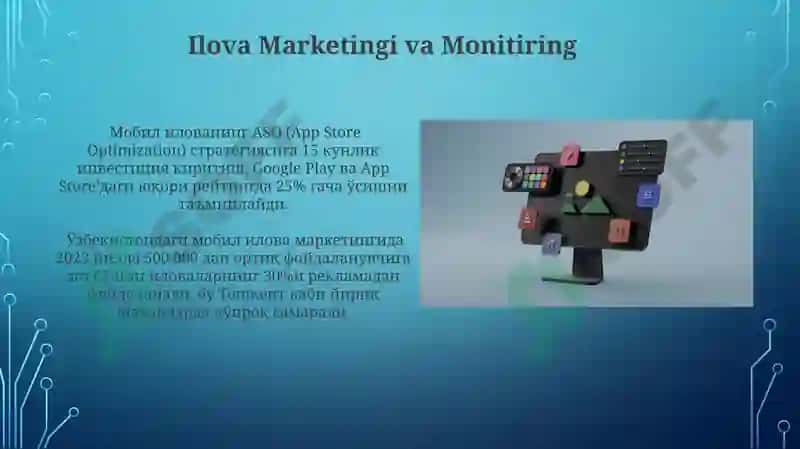 Mobil ilovalarning texnik va dasturiy ta'minotini yaratish 8
