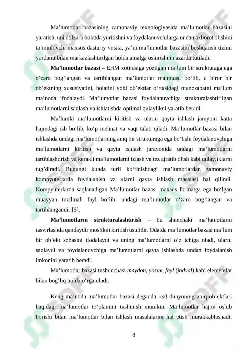 OTM kafedrasi professor-o‘qituvchilarining ilmiy faoliyatini monitoring qilish tizimi 8