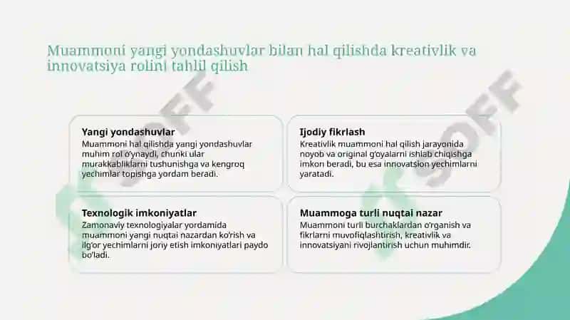 Noodatiy fikrlash asoslari 8