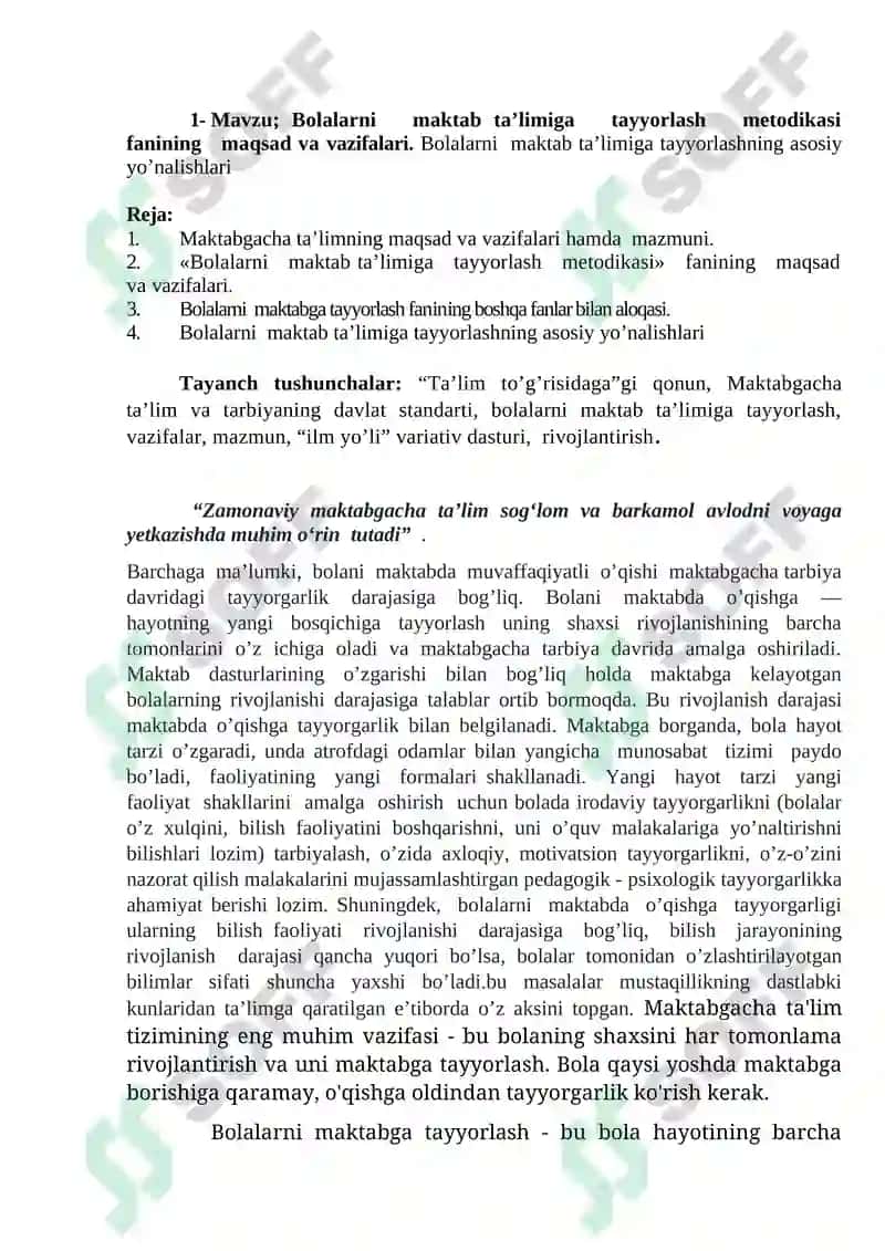 6-7 yoshdagi bolaning maktabga tayorlik kartasi 8