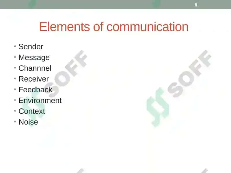 Introduction to Human Communication 8