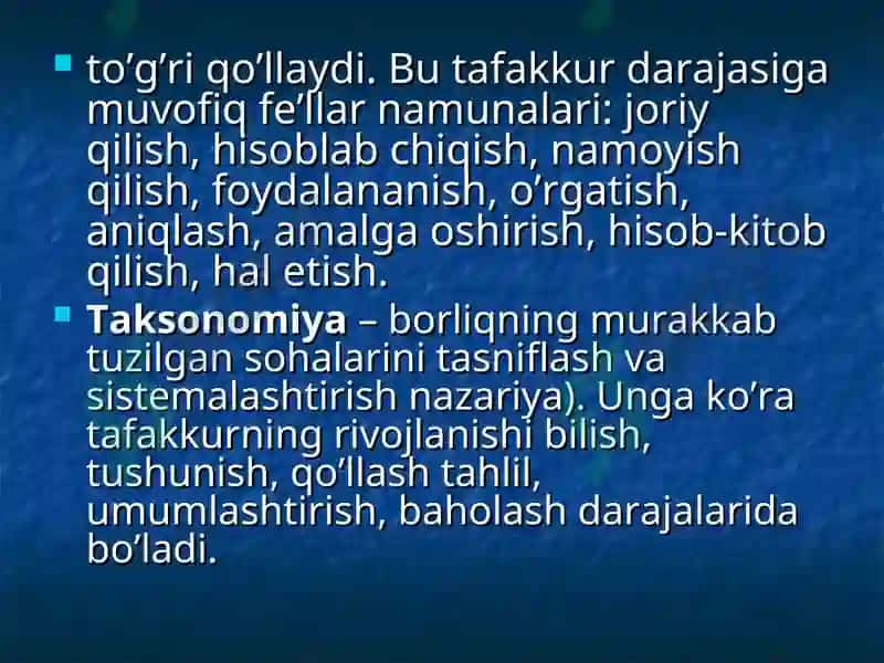 Interfaol metodlar va ularni maktab darslarida qo’llash 8