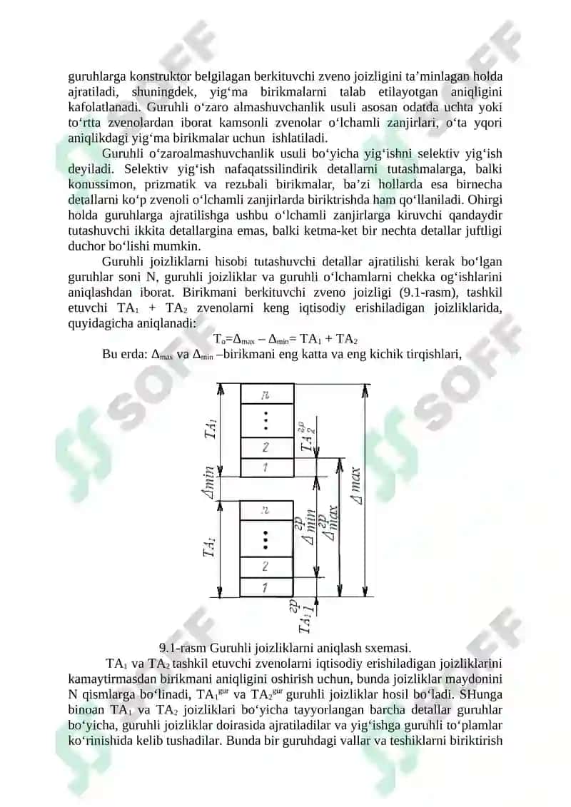 TEXNOLOGIK MASHINALARNI ZAMONAVIY YIG’ISH TEXNOLOGIYASI ASOSLARI 8