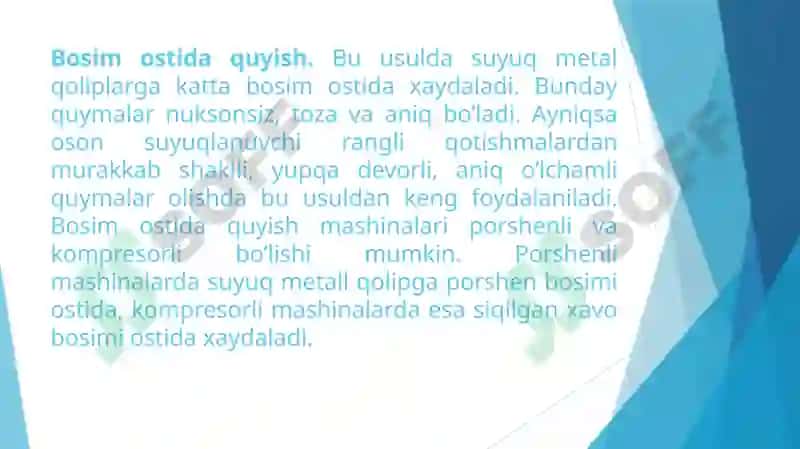 Uzluksiz quymaolish texnologiyasi 8