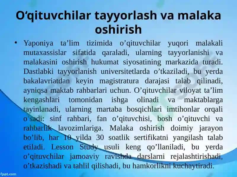 YAPONIYA DAVLATIDA TA’LIMNI RIVOJLANISHI VA YAPANOYIDA SPORTNI RIVOJLANISHI 8
