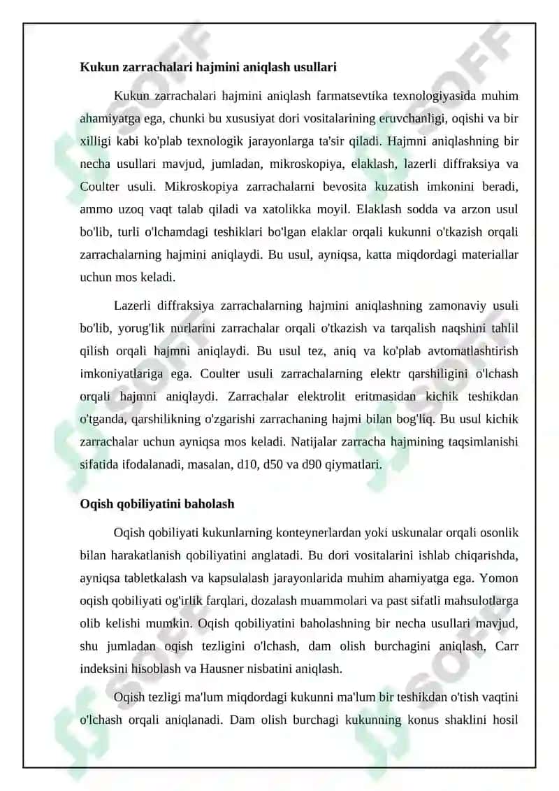Farmatsiya fakulteti REFERAT 8