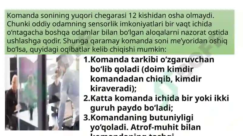 INSON RESURSLARINI BOSHQARISHDA BOSHQARISH VA NAZORAT 8