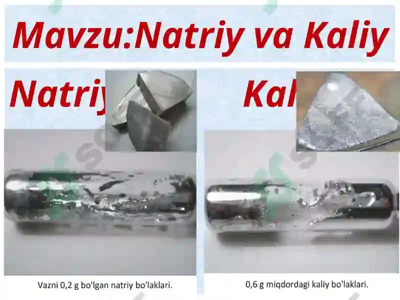 Natriy va Kaliyning xossalari va ishlatilishi 8