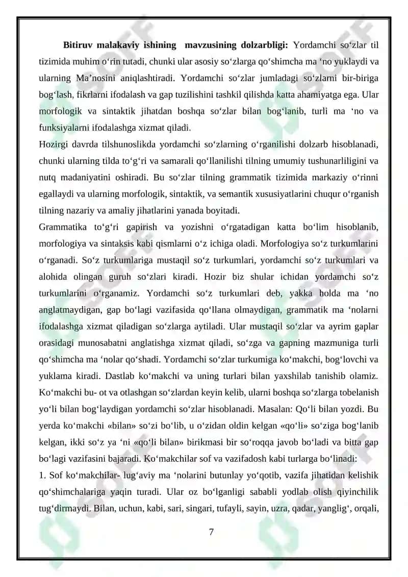 Yordamchi soʻzlarning grammatik xususiyatlari 8