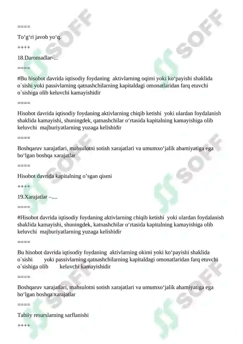 Mahsulot sotishdan tushgan yalpi tushum qanday aniqlanadi? 8