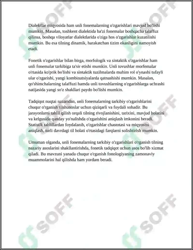 O'ZBEK TILSHUNOSLIGIDA UNLI FONEMALAR TAVSIFI 8