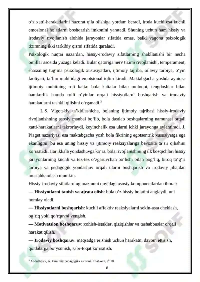 3-7 yoshli bolalarda hissiy irodaviy sifatlarning shakllanishi 8
