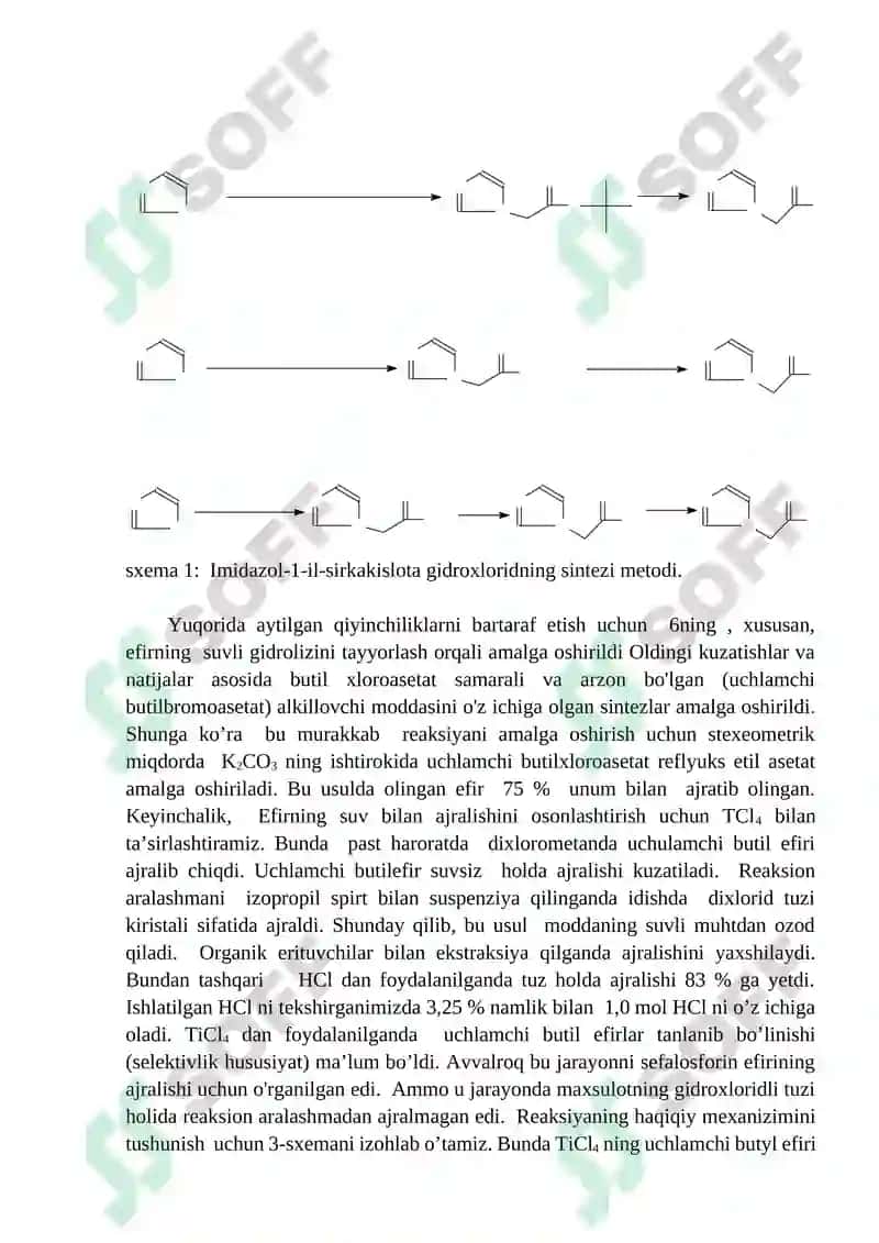 Ikkilamchi, uchlamchi va to’rtlamchi aminlar asosida sintez reaksiyalarini o’rganish 8