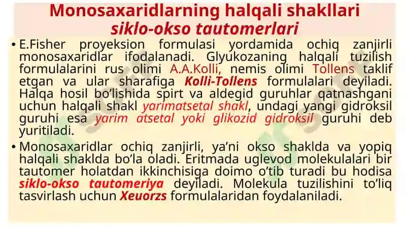 KARBONSUVLAR VA ULARNING XOSSALARI 8