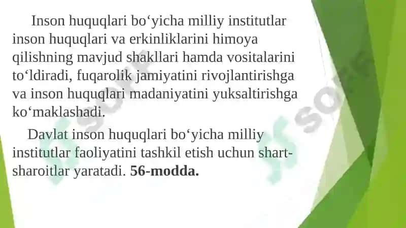 Huquq va erkinliklar kafolatlari 8