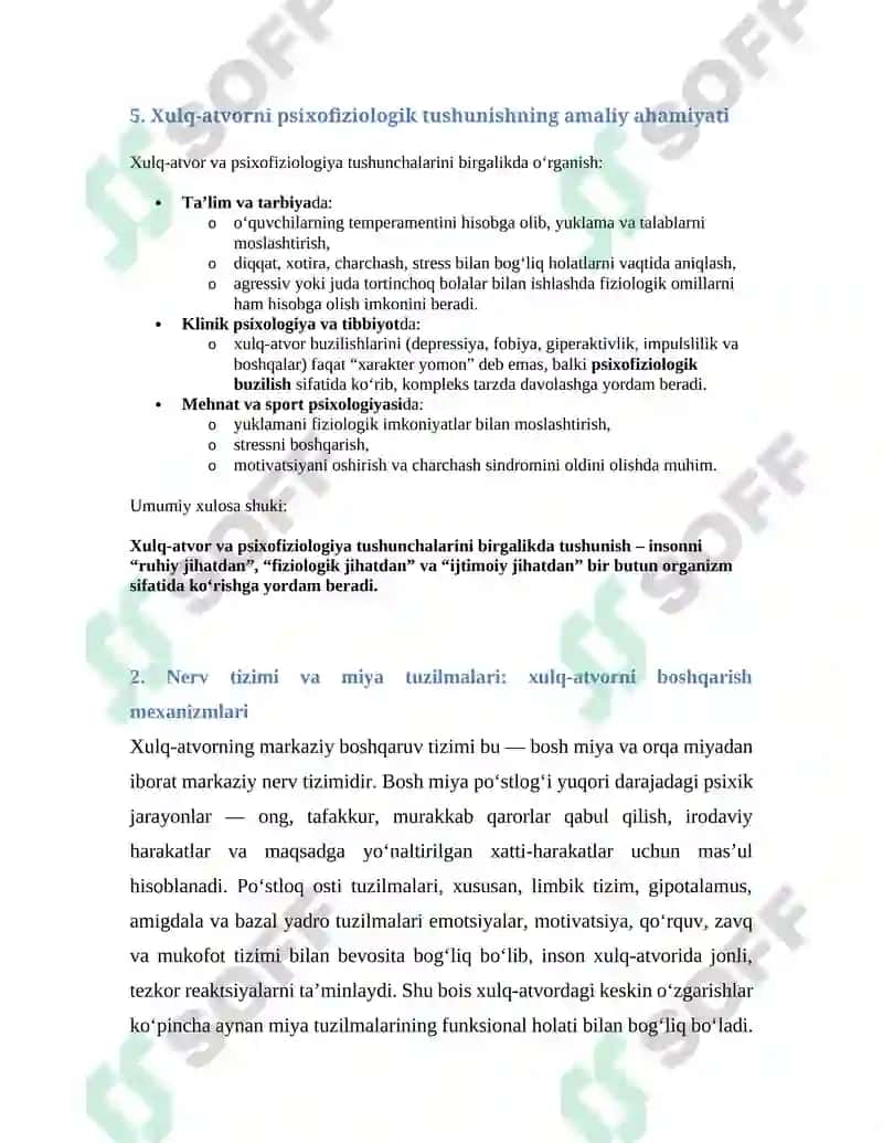 Xulq-atvorning psixofiziologik asoslari 8