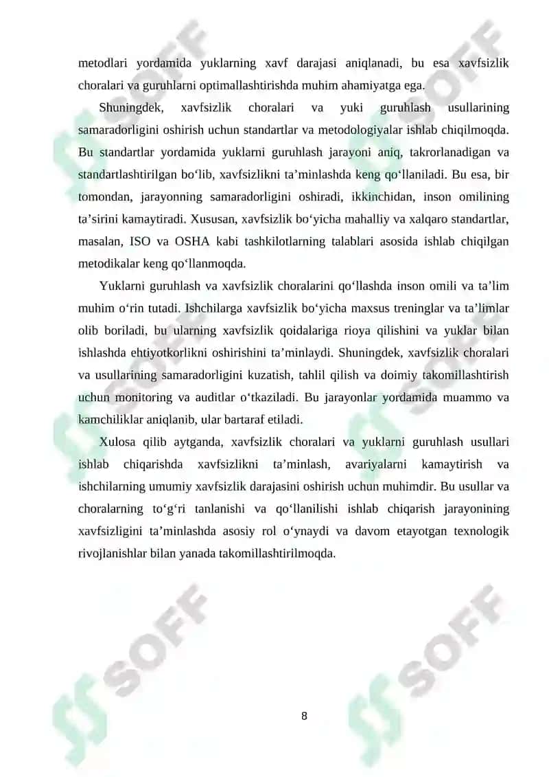 Xavfsizlik bo‘yicha guruhlash 8