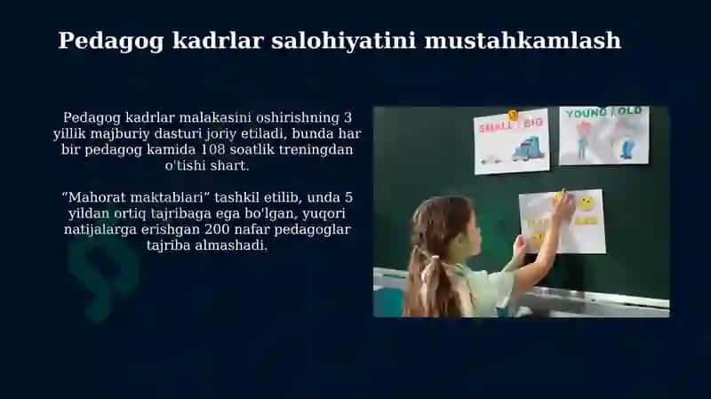 Maktabgacha taʼlim tizimini rivojlantirishning ustuvor yoʻnalishlari 8