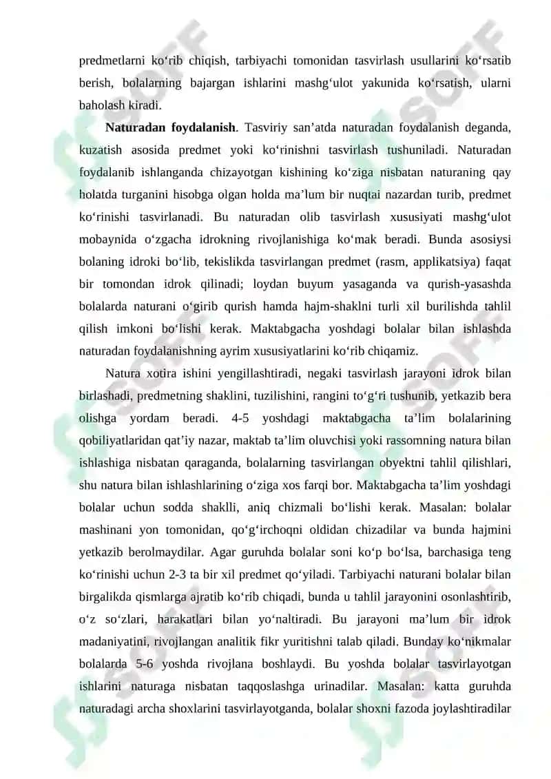 Maktabgacha yoshdagi bolalarni tasviriy qobilyati va ijodkorligini rivojlantirish 8
