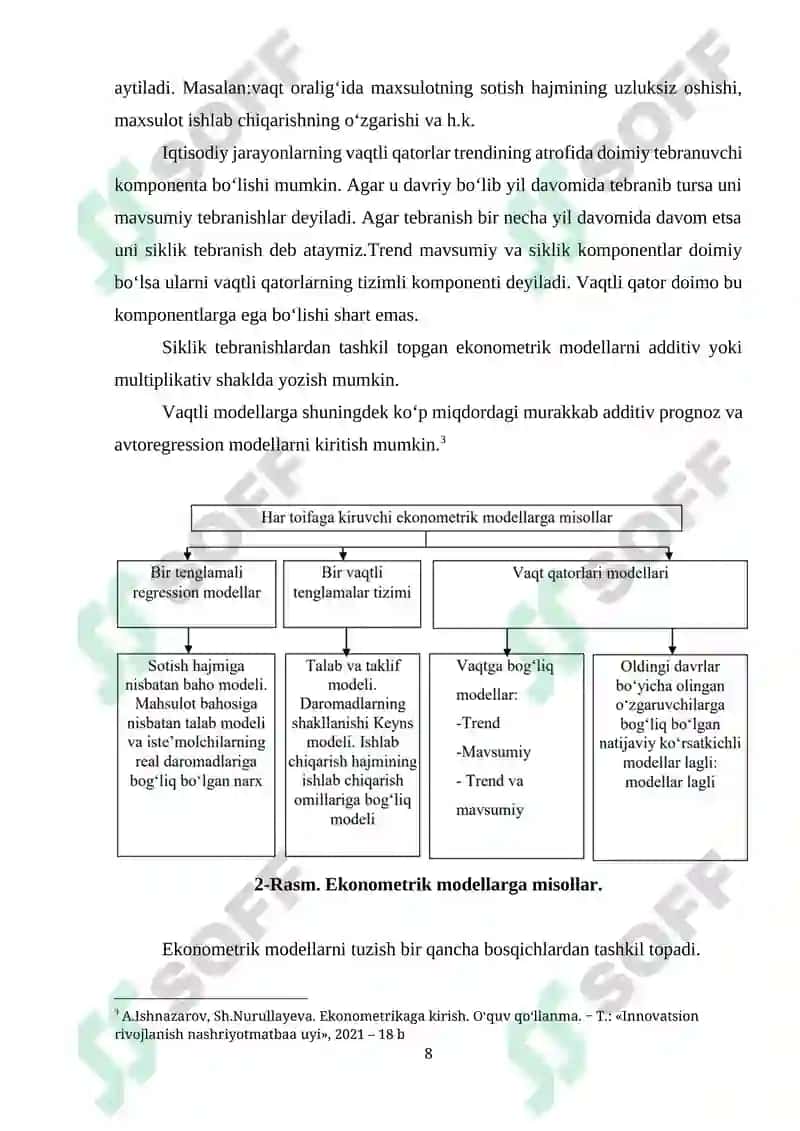 IJTIMOIY-IQTISODIY RIVOJLANISHNI DASTURLASH VA PROGNOZLASHTIRISHNING ZARURLIGI 8
