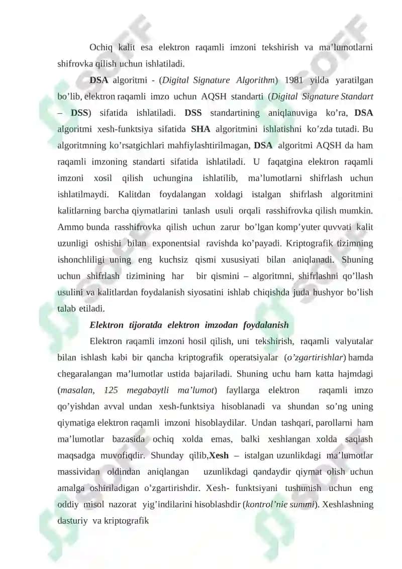 Ma’lumotlarning elektron himoyasini amalga oshirish 8